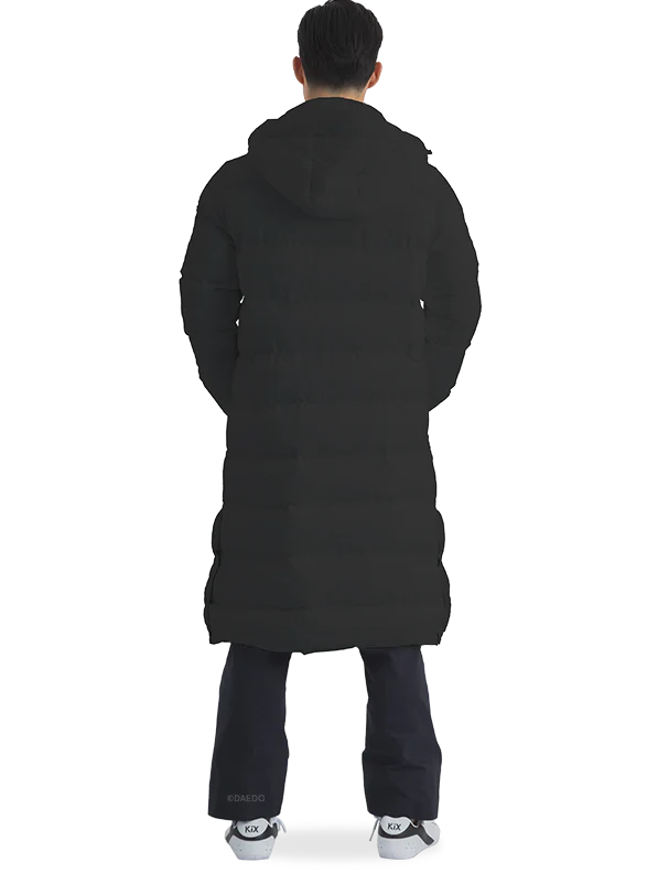 LONG PUFFER JACKET BLACK