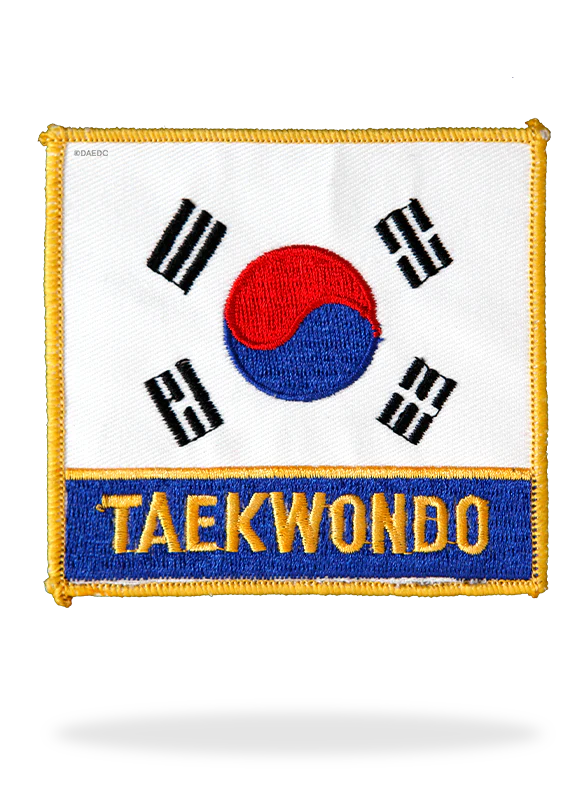 KOREAN FLAG WITH TKD SMALL